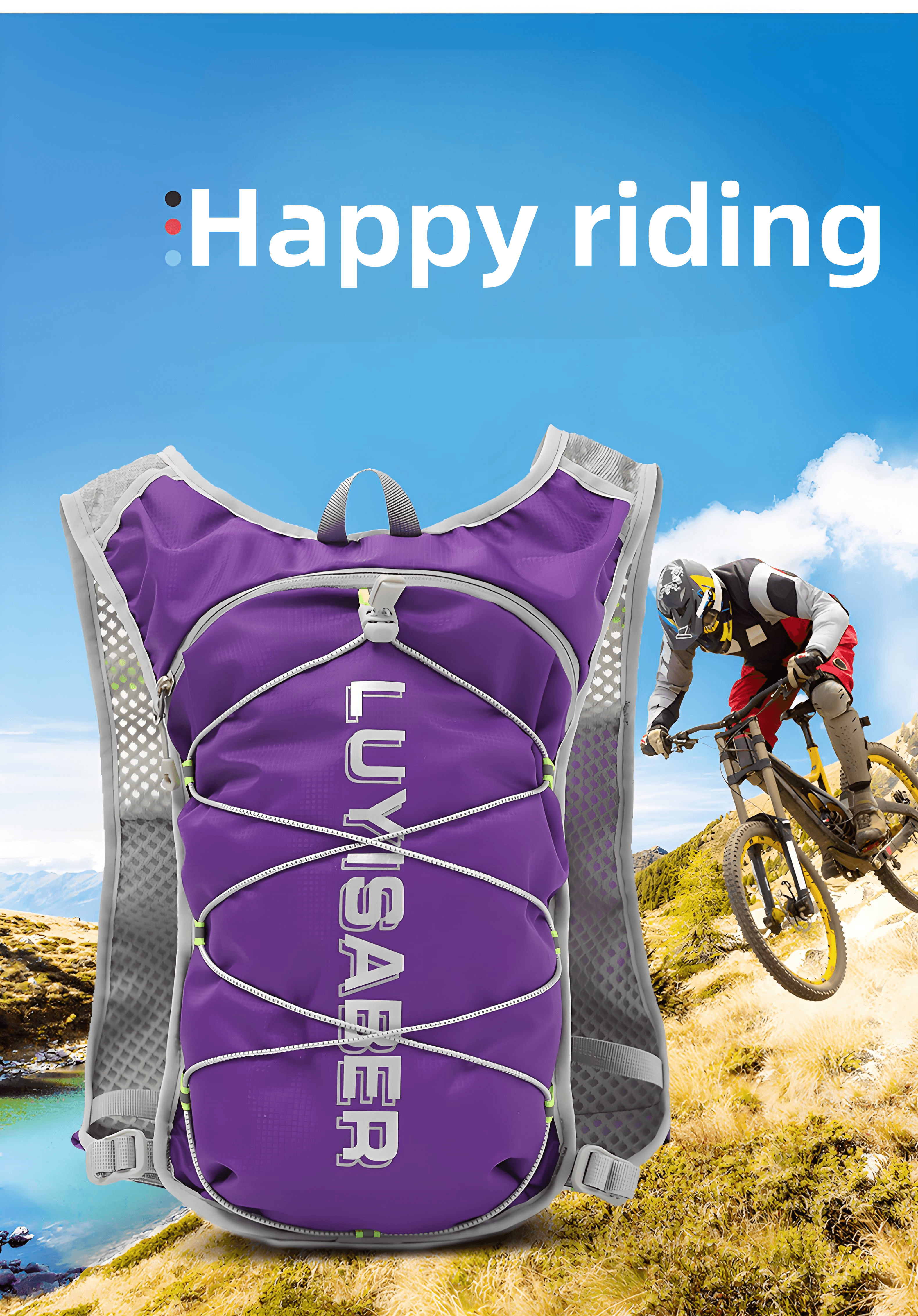 Cross-country running and cycling water bag backpack Marathon outdoor hiking and mountaineering water bag backpack