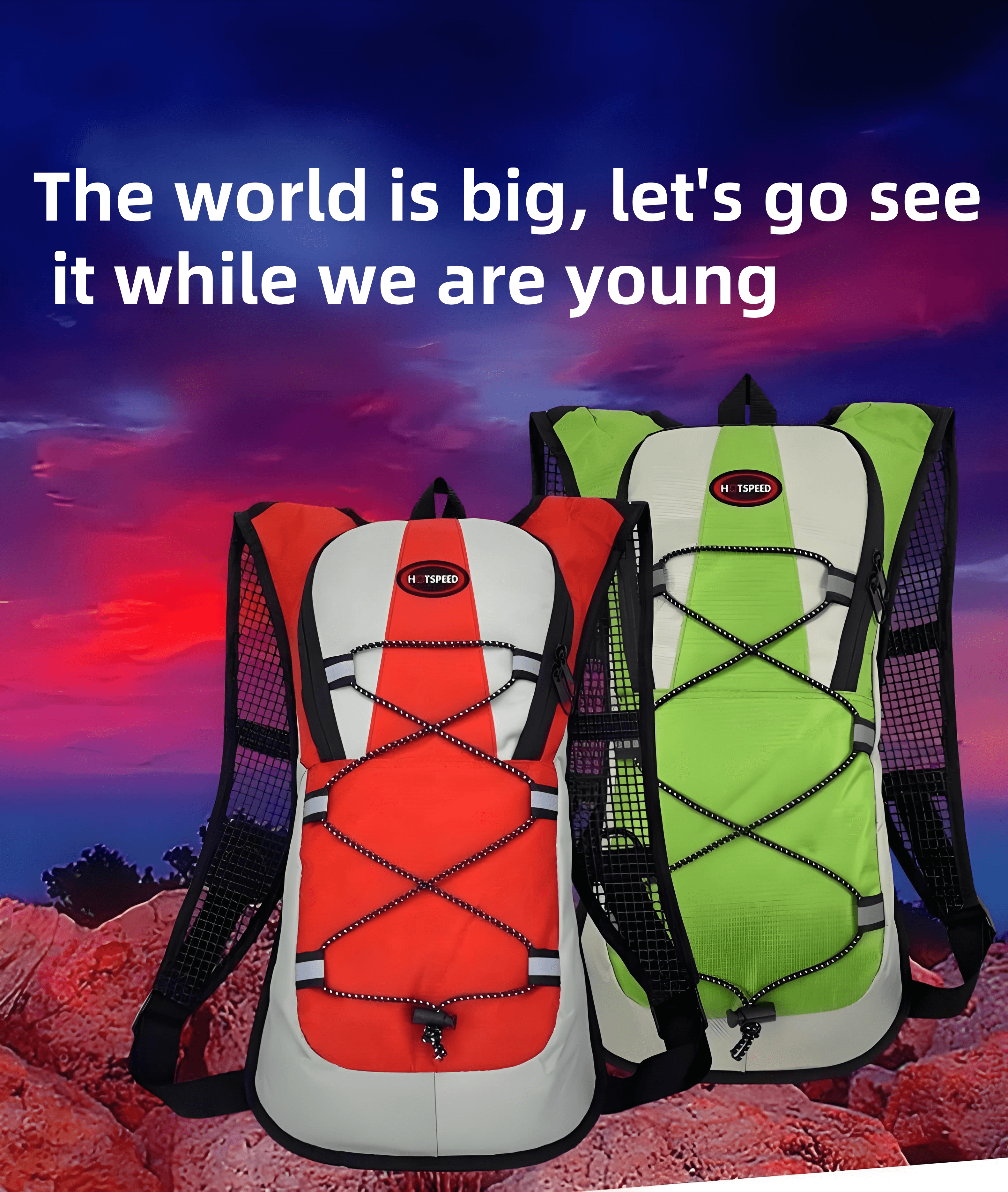 Cross-country running water bag backpack Ultralight water bag Multifunctional cycling shoulder water bag backpack