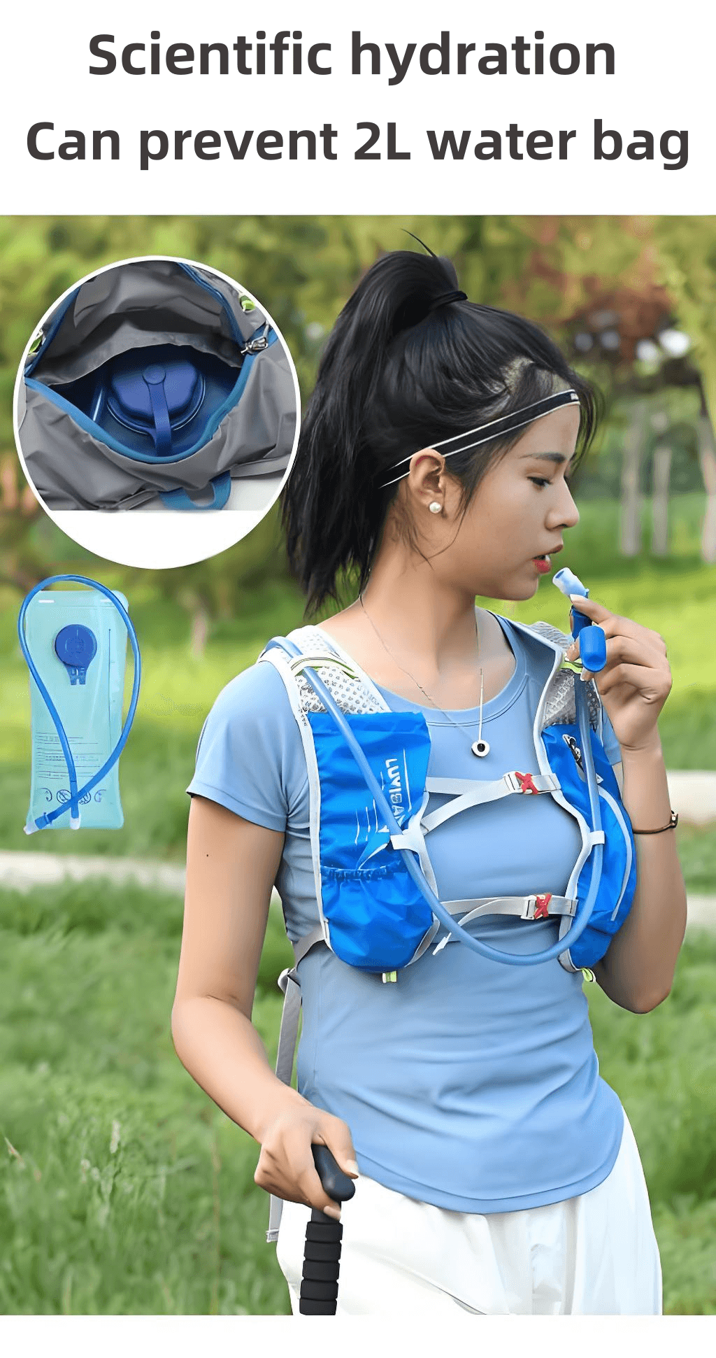 Cross-country running and cycling water bag backpack Marathon outdoor hiking and mountaineering water bag backpack