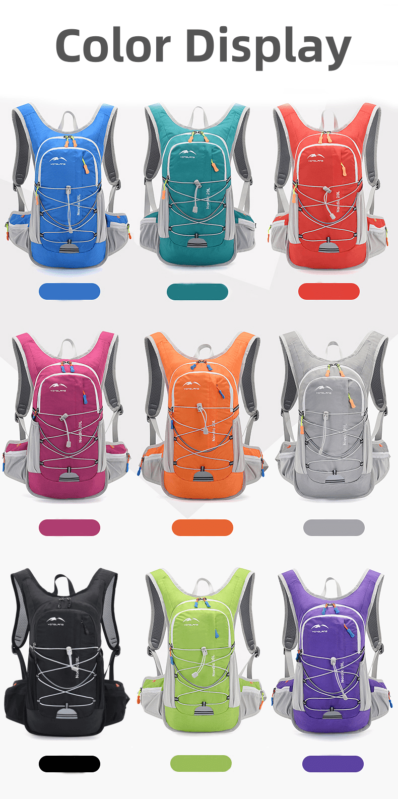 Outdoor mountaineering water bag backpack Running and cycling ultralight water bag backpack