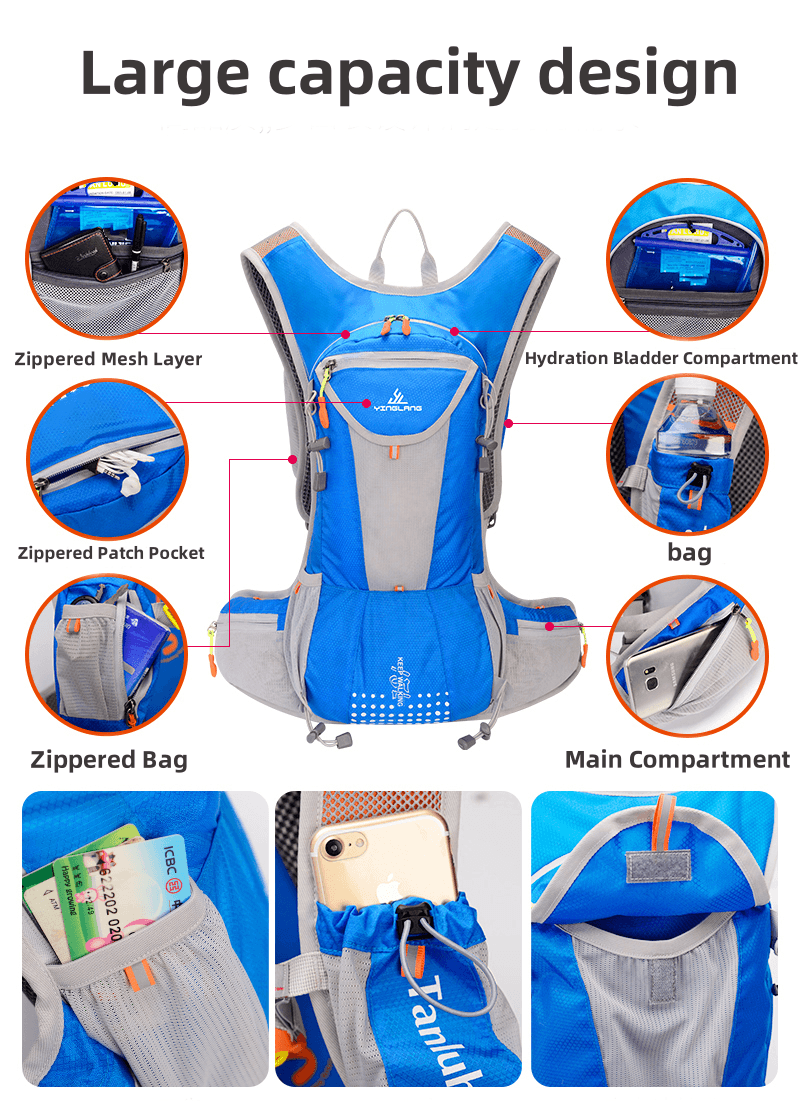 Trail Running Hydration Pack Outdoor Cycling and Hiking Hydration Backpack