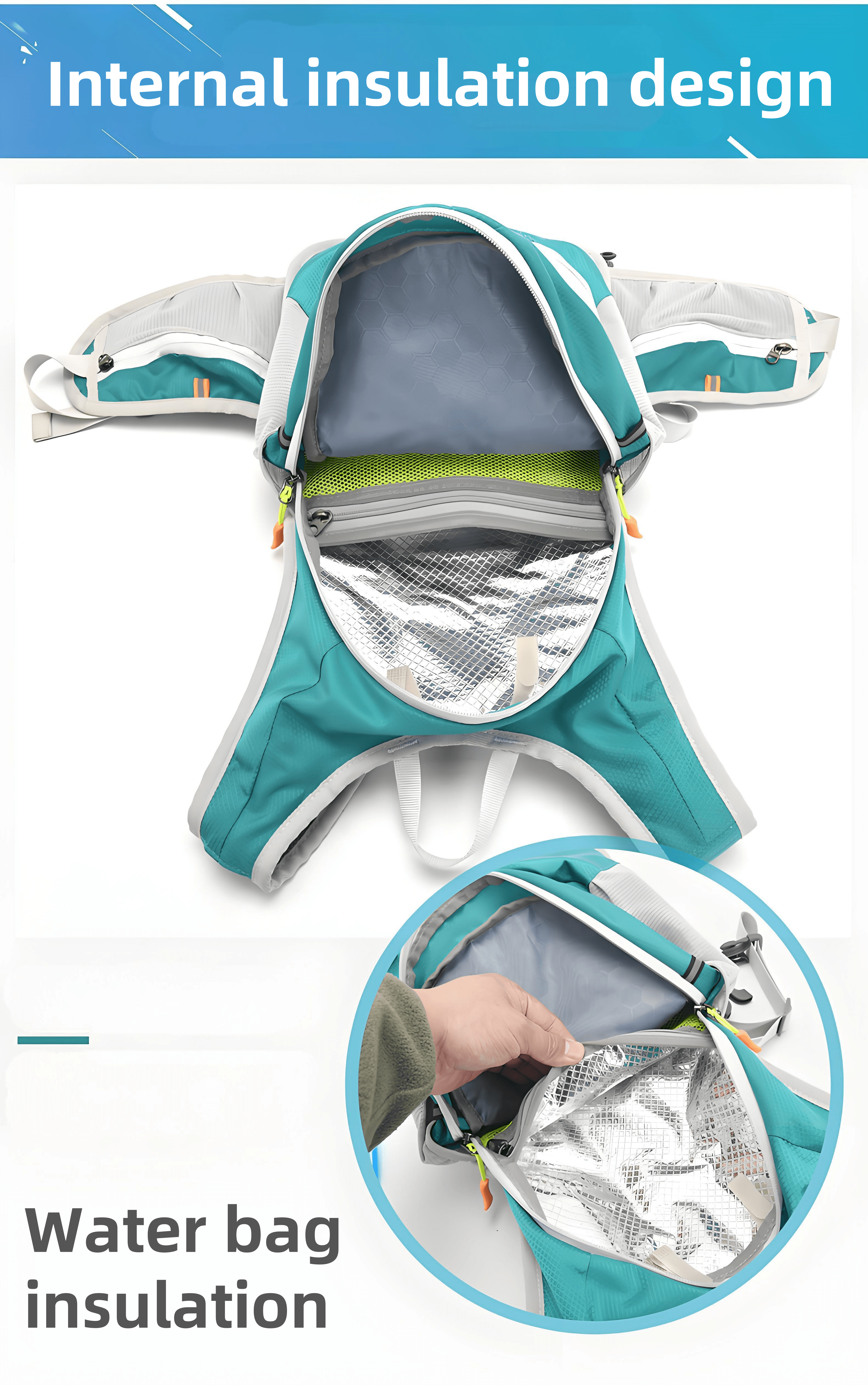Outdoor mountaineering water bag backpack Running and cycling ultralight water bag backpack